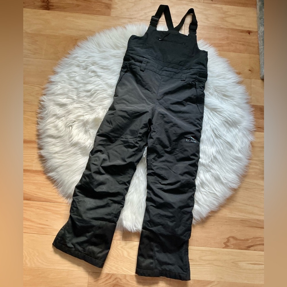 L.L. Bean Kids Waterproof Wildcat Insulated Ski Bibs Size 12